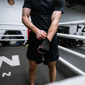 Fumetsu Quick Hand Wraps - Ghost S3 White & Black - Muay Thailand