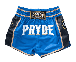 PRYDE Muay Thai Shorts - Blue & Black - Muay Thailand