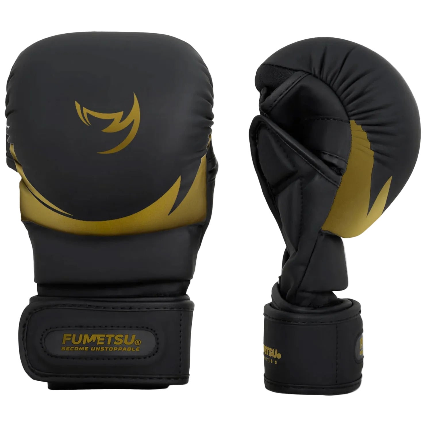Fumetsu MMA Sparring Gloves - S3 Ghost Black & Gold