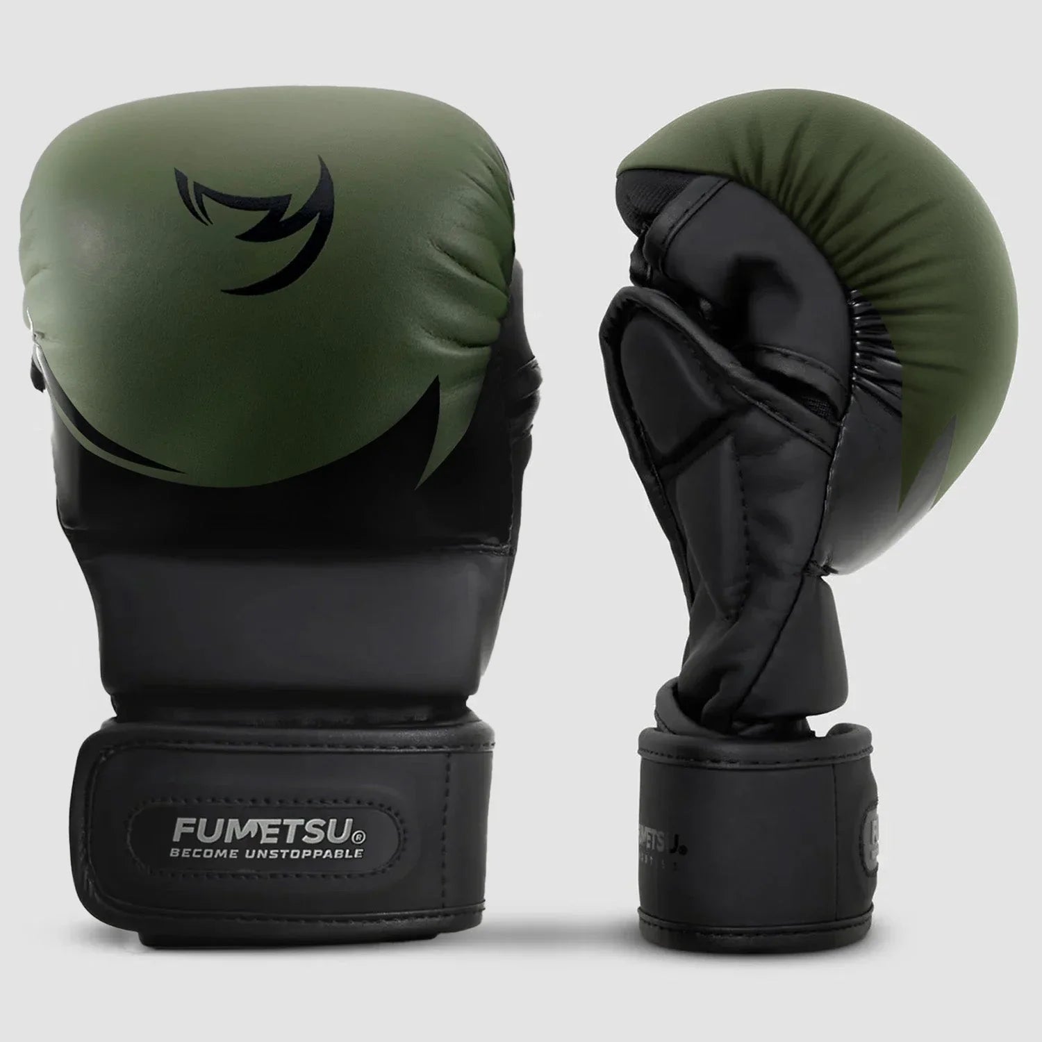 Fumetsu Ghost S3 Kids MMA Sparring Gloves - Khaki & Black