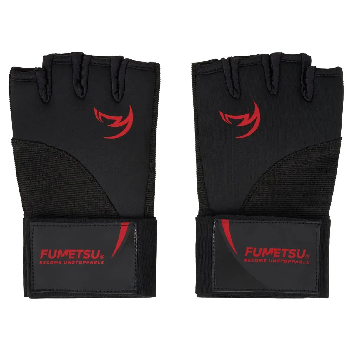 Fumetsu Quick Hand Wraps - Ghost S3 Black & Red - Muay Thailand