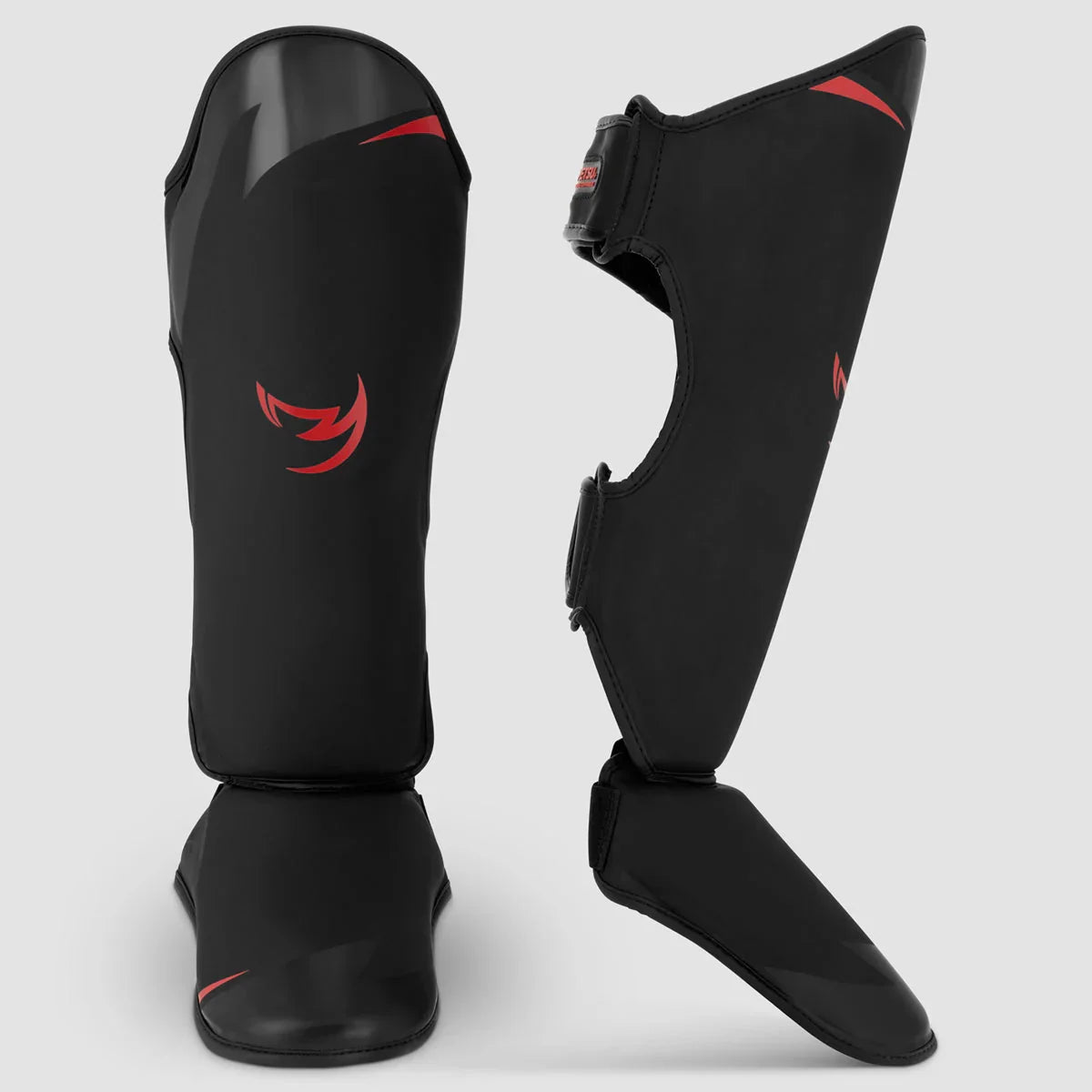 Fumetsu Ghost S3 Thai Shin Guards - Black & Red