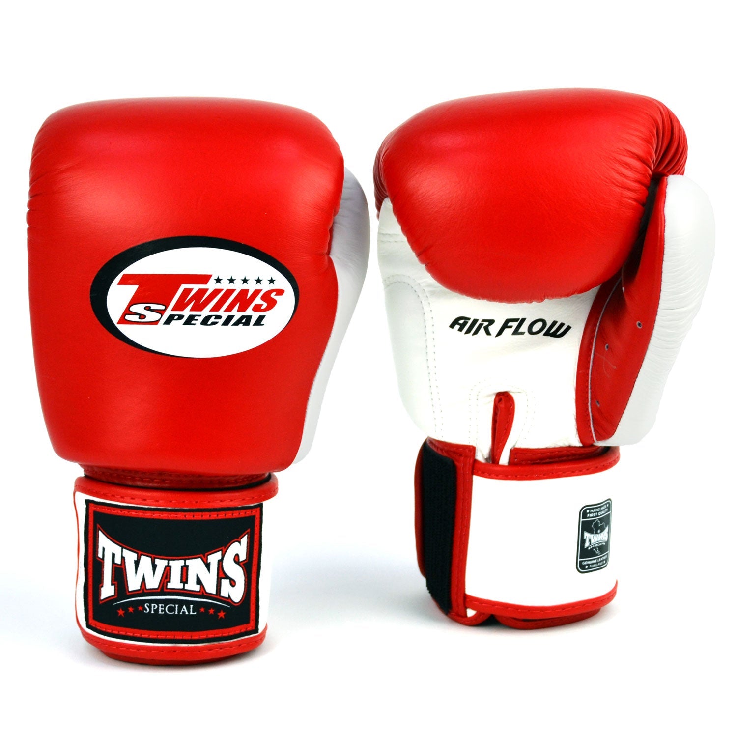 Twins Special Air Flow Boxing Gloves - Red, White & Black (BGVLA2-2T)