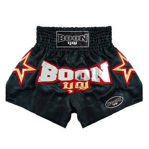 Boon Muay Thai Shorts - Black Stars - Muay Thailand