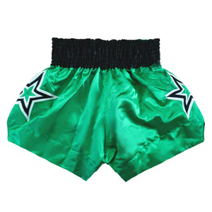 Boon Muay Thai Shorts - Green Stars - Muay Thailand