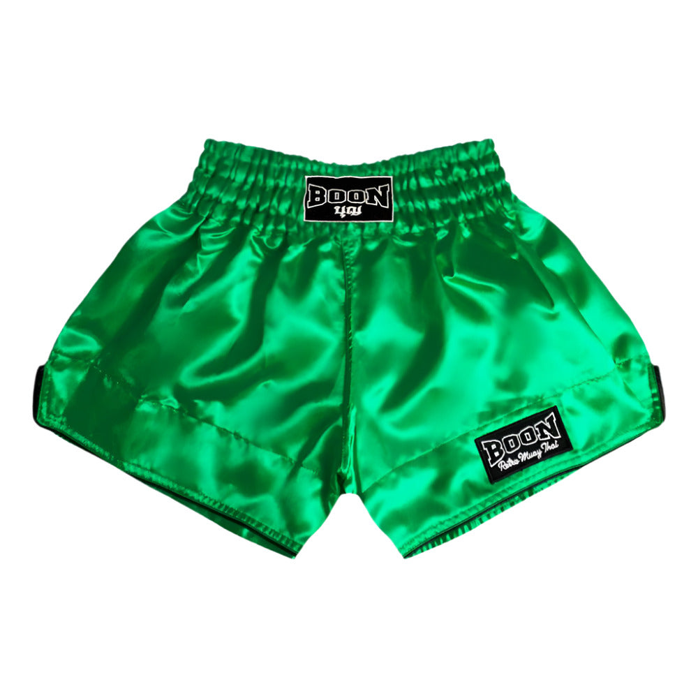 Boon Retro Muay Thai Shorts - Green - Muay Thailand