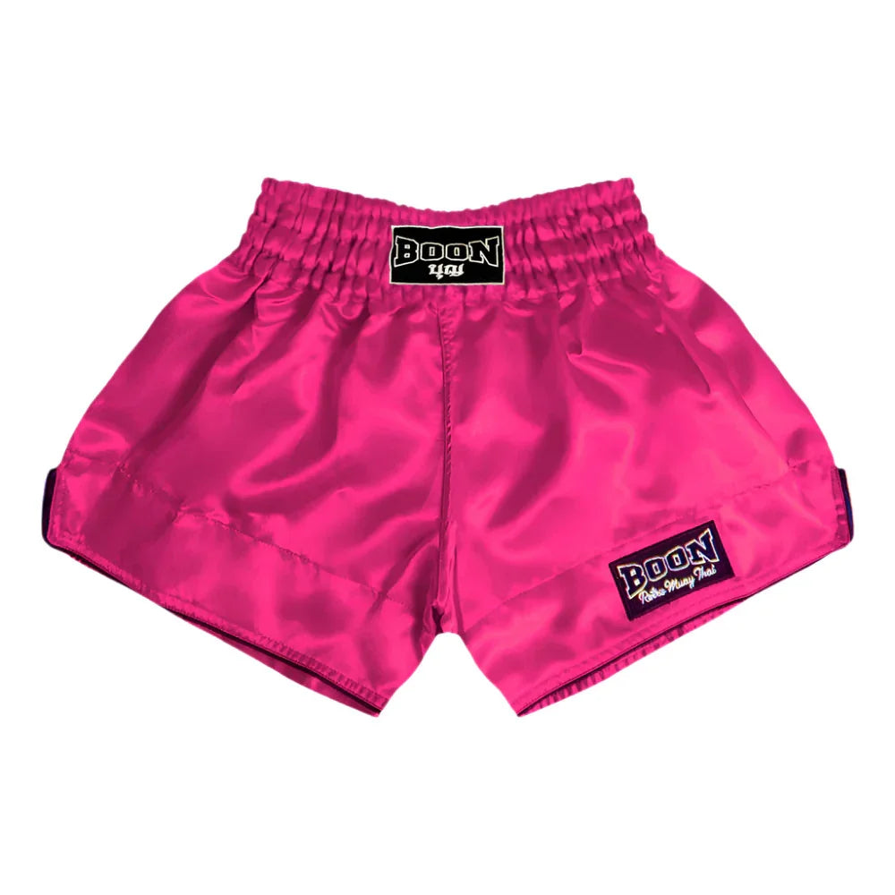 Boon Retro Muay Thai Shorts - Hot Pink (RSP) - Muay Thailand