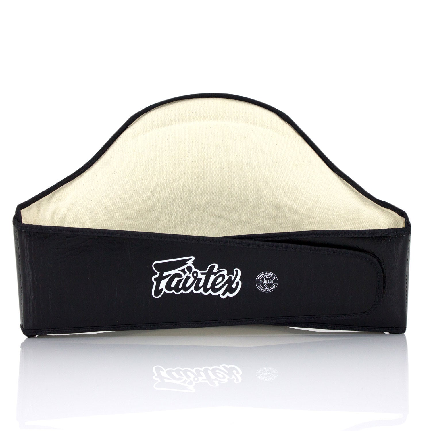 Fairtex Standard Leather Belly Pad - Black & White (BPV1)