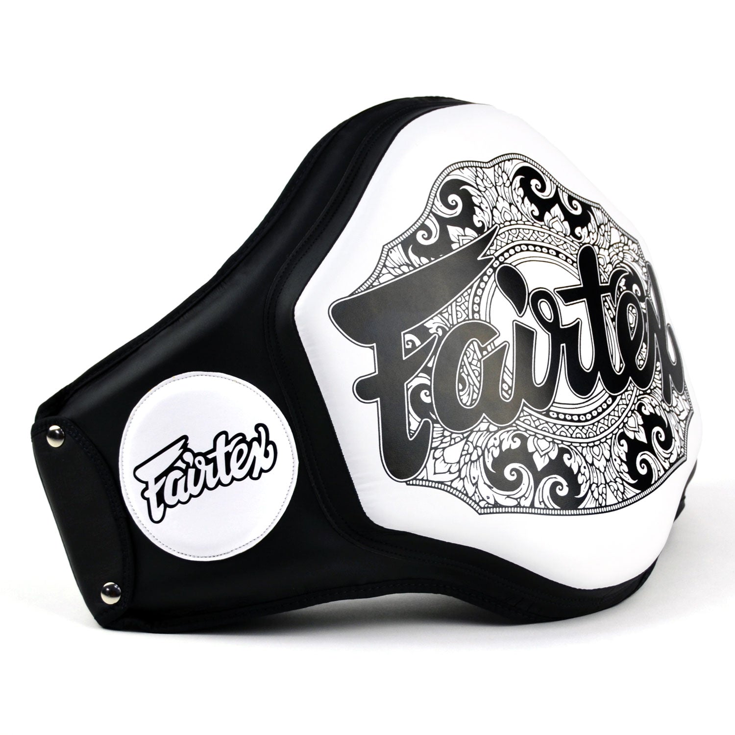 Fairtex Microfibre Belly Pad - Black & White (BPV3)