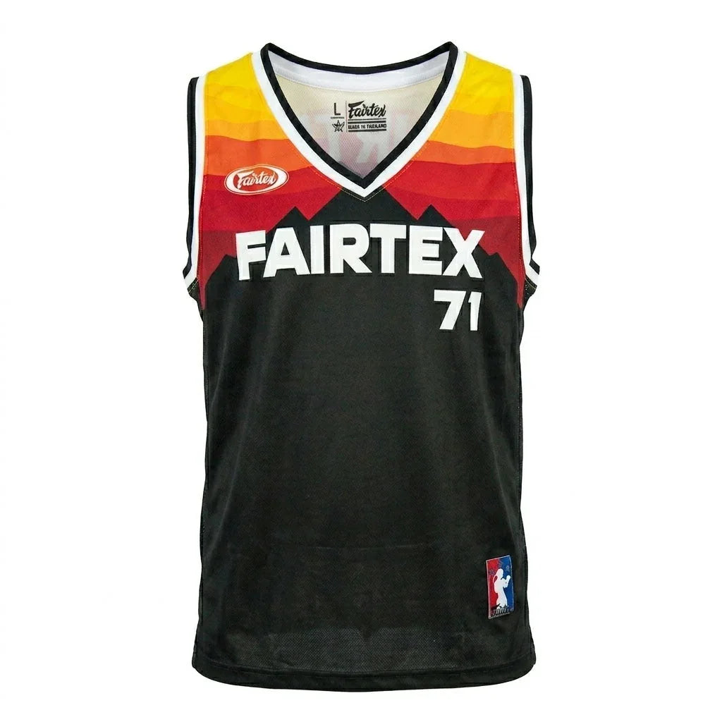 Fairtex Basketball Jersey - Black & Orange (JS26) - Muay Thailand