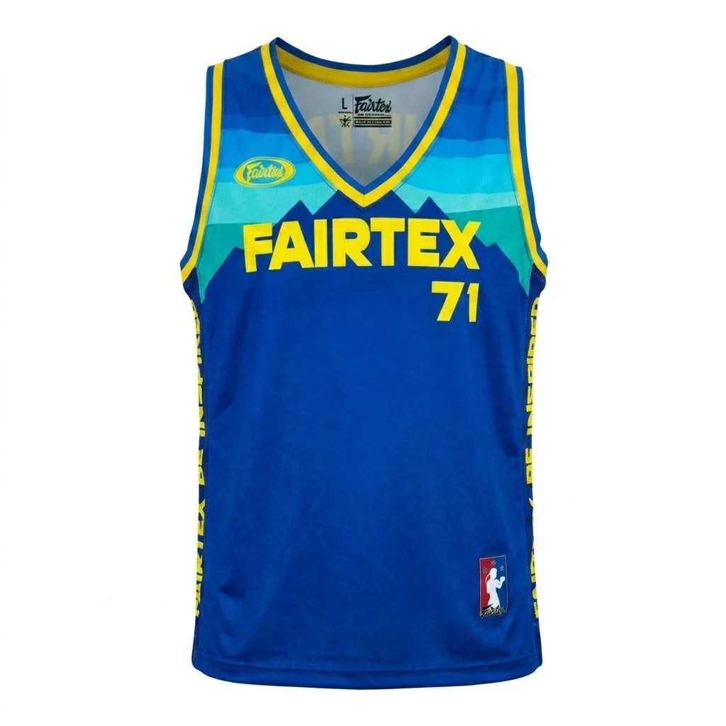 Fairtex Basketball Jersey - Blue & Yellow (JS26) - Muay Thailand