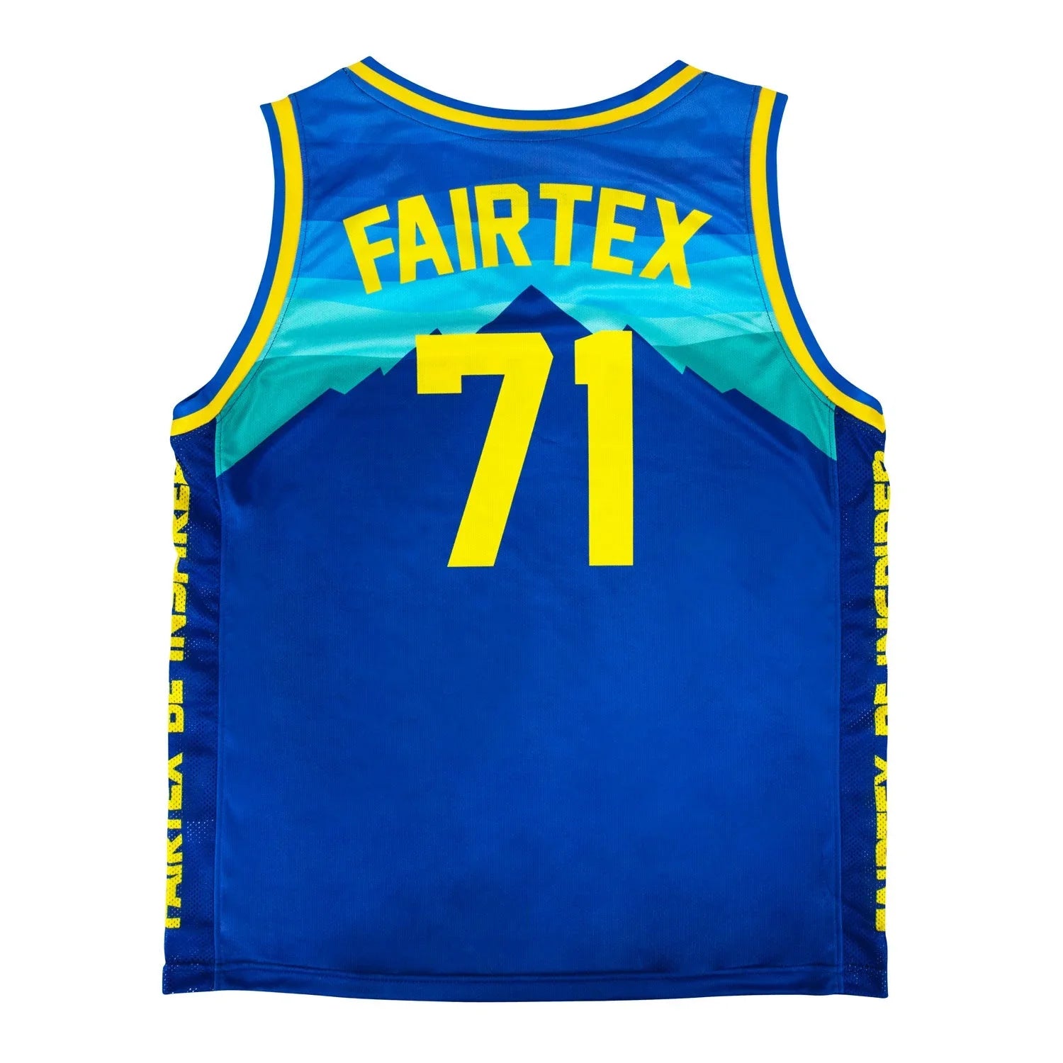 Fairtex Basketball Jersey - Blue & Yellow (JS26) - Muay Thailand