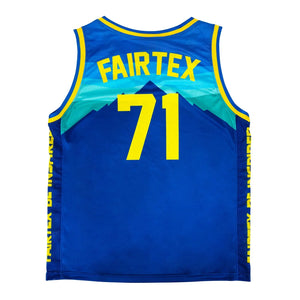 Fairtex Basketball Jersey - Blue & Yellow (JS26) - Muay Thailand