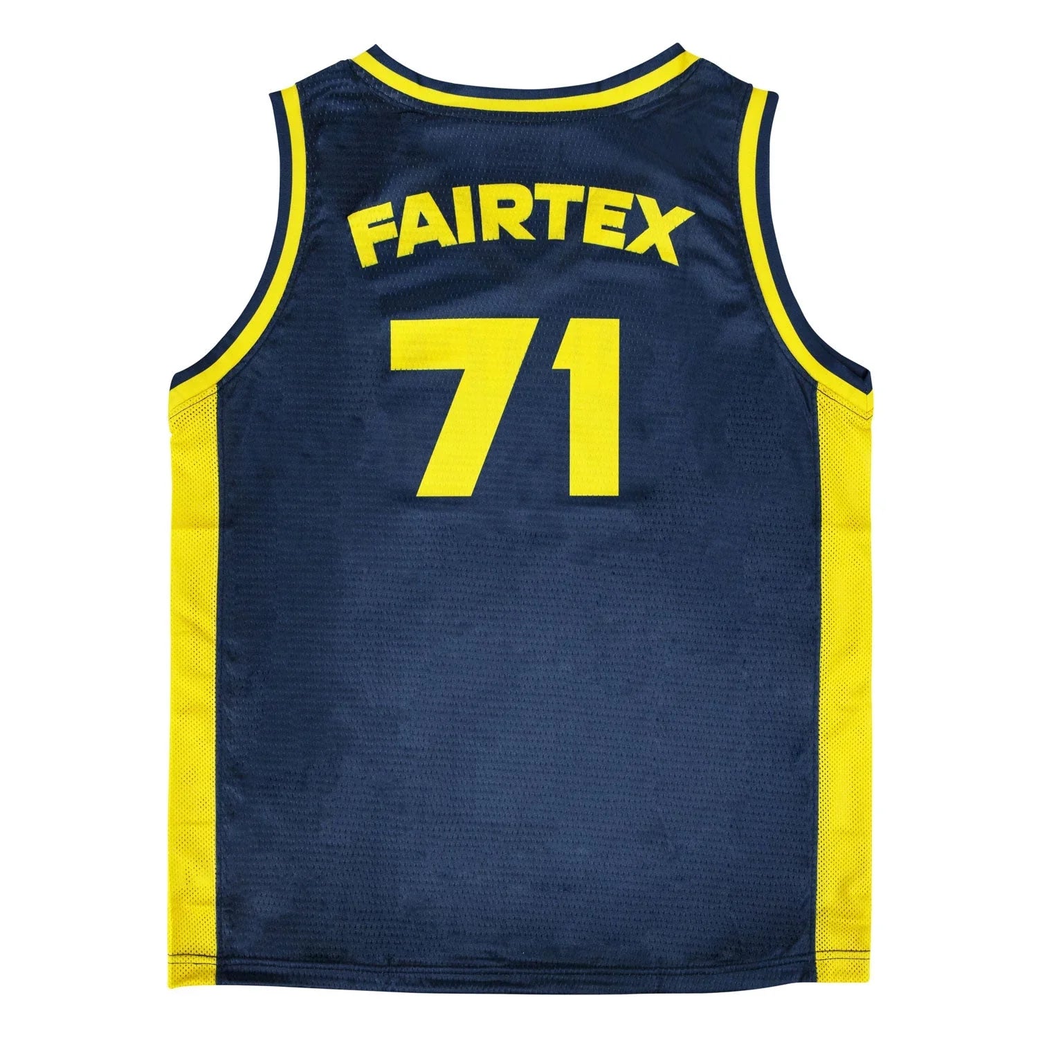 Fairtex Basketball Jersey - Navy & Yellow (JS27) - Muay Thailand