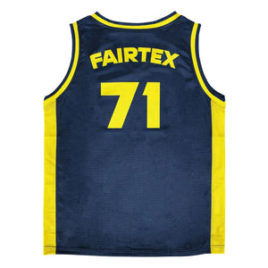 Fairtex Basketball Jersey - Navy & Yellow (JS27) - Muay Thailand