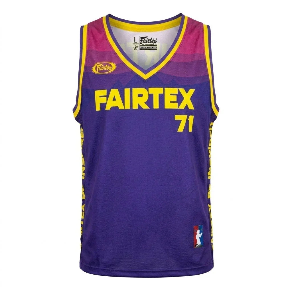 Fairtex Basketball Jersey - Purple & Yellow (JS26) - Muay Thailand