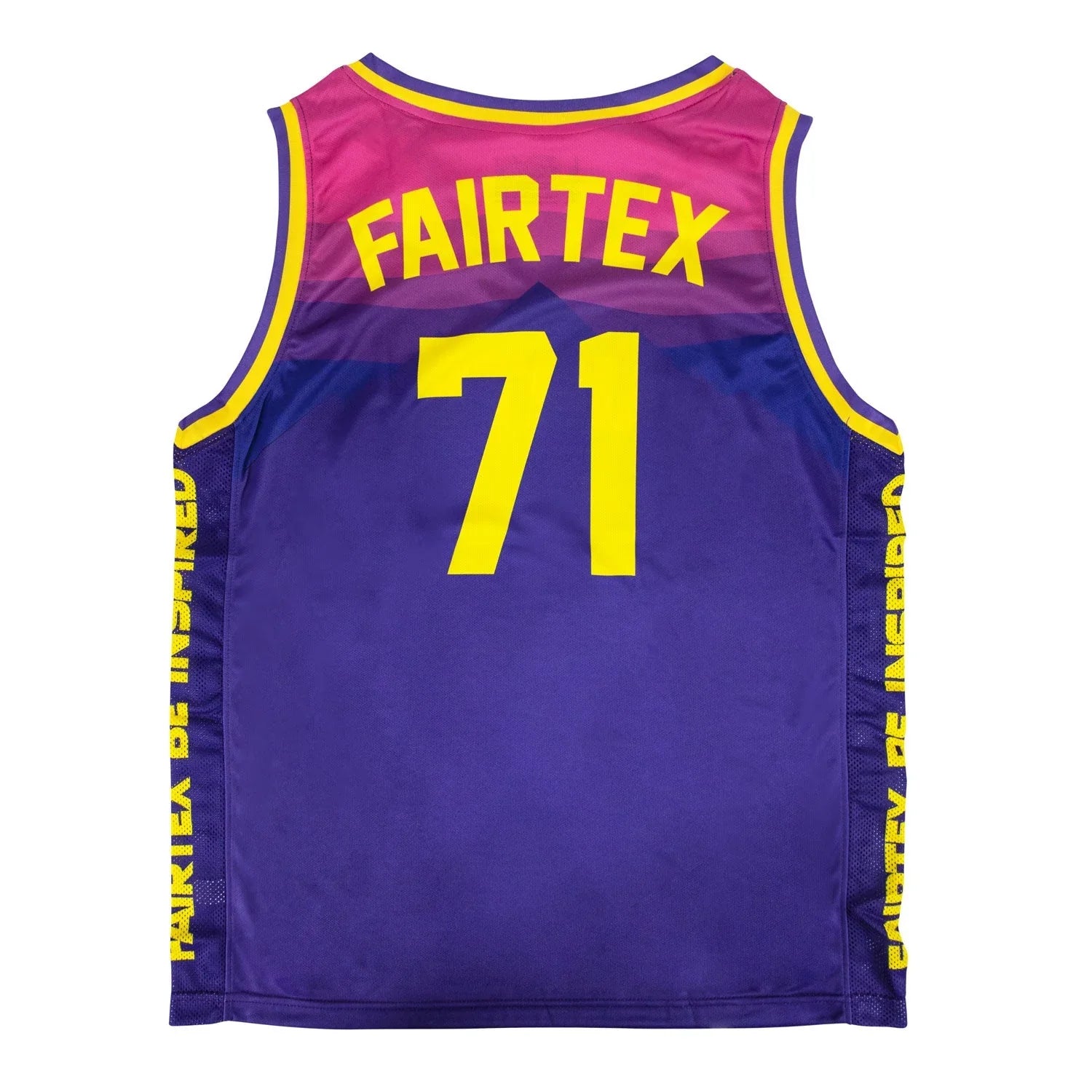 Fairtex Basketball Jersey - Purple & Yellow (JS26) - Muay Thailand