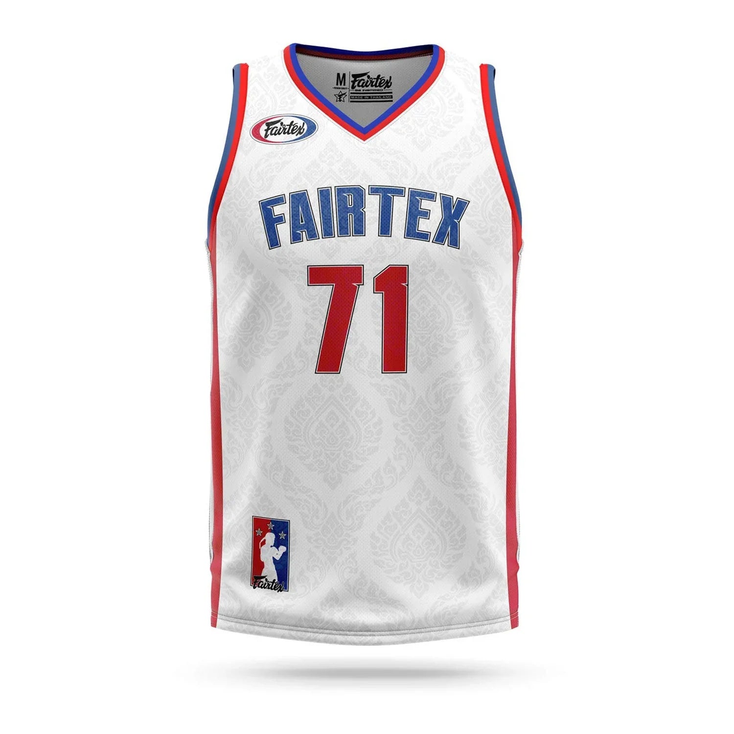 Fairtex Basketball Jersey - White (JS19) - Muay Thailand