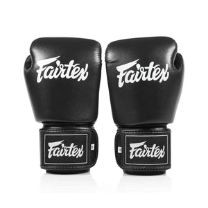 Fairtex BGV1C-PLUS Microfibre Boxing Gloves - Black - Muay Thailand