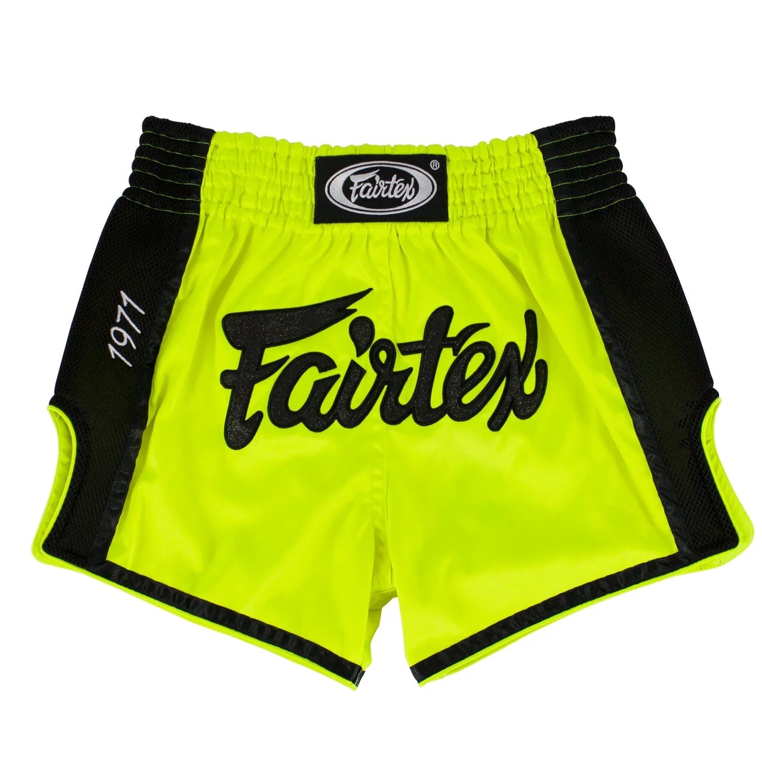Fairtex BS1706 Slim Fit Muaythai Shorts - Lime Green - Muay Thailand