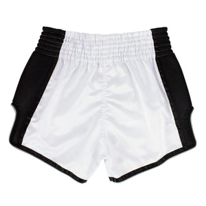Fairtex BS1707 Slim Fit Muaythai Shorts - White - Muay Thailand