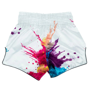 Fairtex BS1939 Muaythai Shorts - Funky Soul White - Muay Thailand