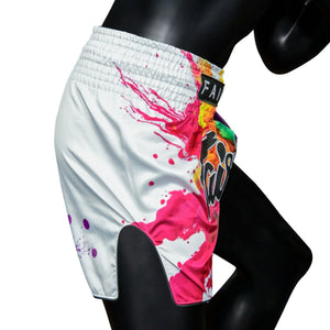Fairtex BS1939 Muaythai Shorts - Funky Soul White - Muay Thailand