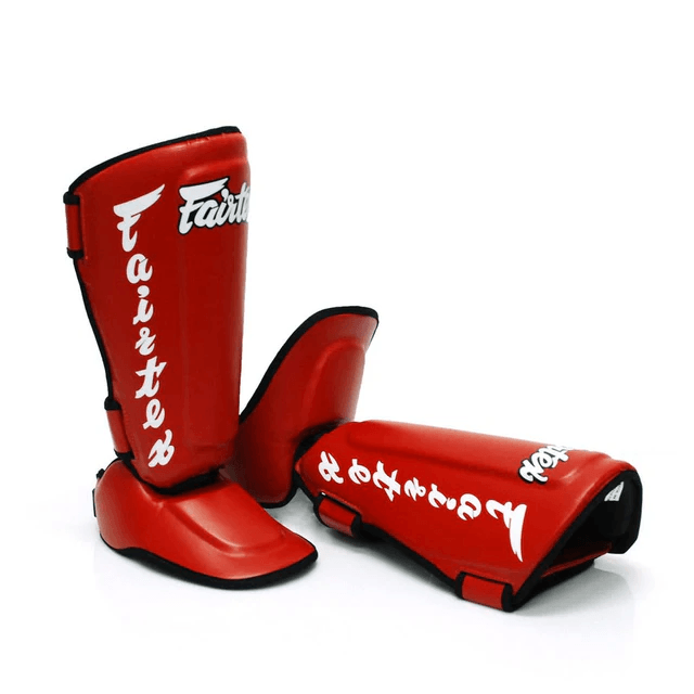 Fairtex Detachable Shin Pads - Red (SP7) - Muay Thailand