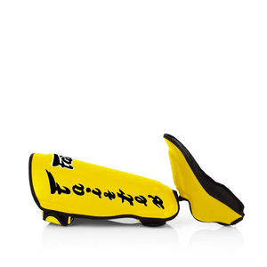 Fairtex Detachable Shin Pads - Yellow (SP7) - Muay Thailand