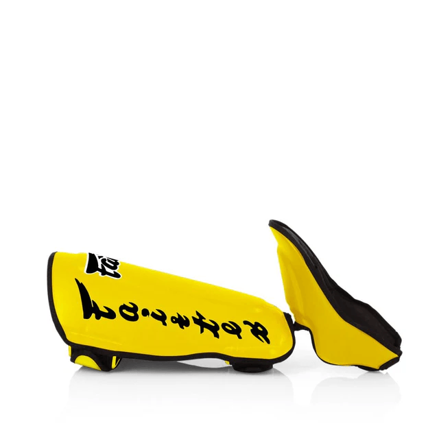 Fairtex Detachable Shin Pads - Yellow (SP7) - Muay Thailand