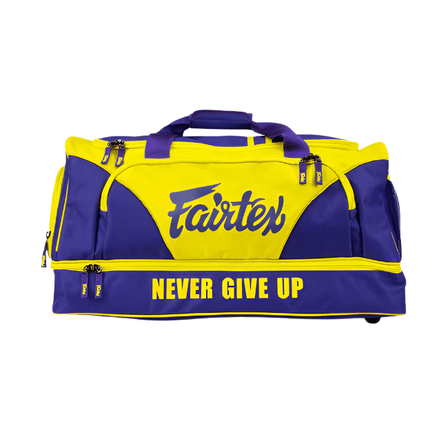 Fairtex Gym Bag - Purple & Yellow (BAG2) - Muay Thailand