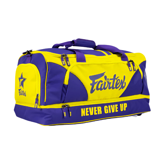 Fairtex Gym Bag - Purple & Yellow (BAG2) - Muay Thailand