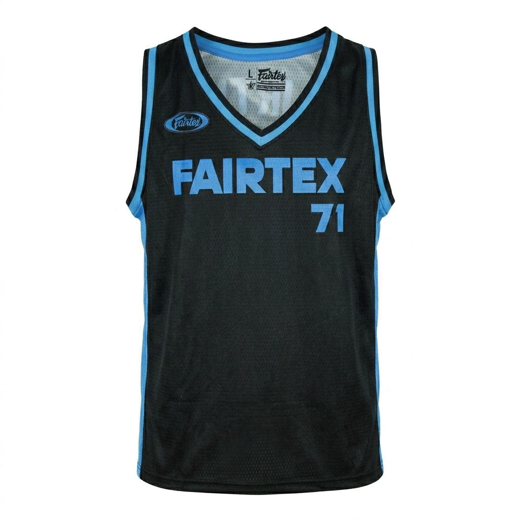 Fairtex Basketball Jersey - Black & Blue (JS27)