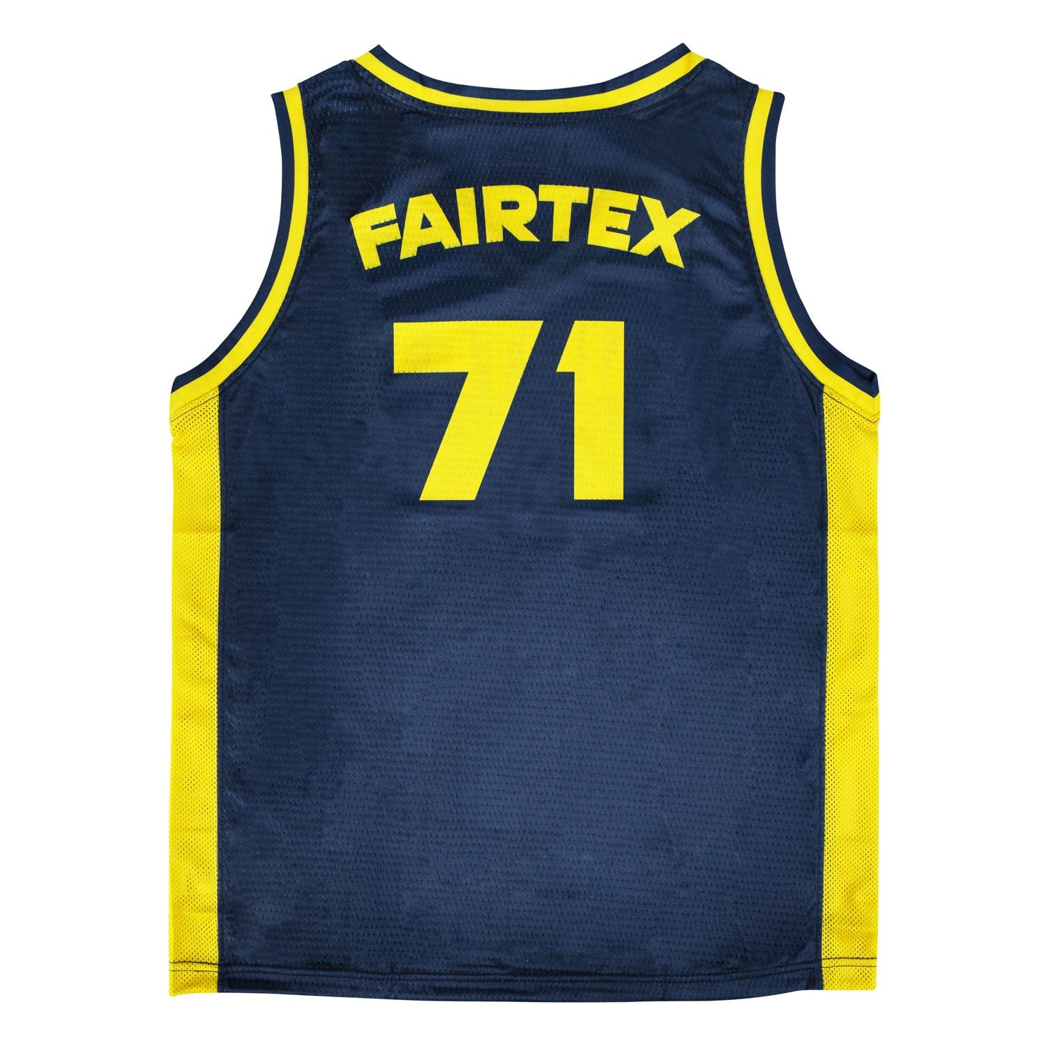Fairtex Basketball Jersey - Navy & Yellow (JS27)