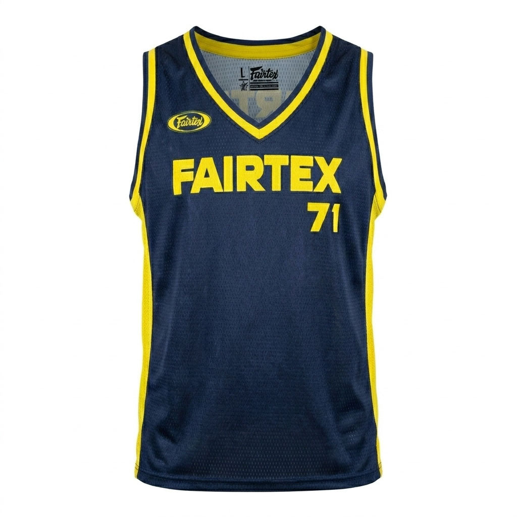 Fairtex Basketball Jersey - Navy & Yellow (JS27)