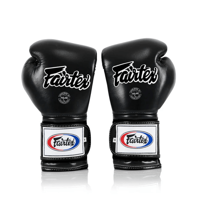 Fairtex Mexican Style Boxing Gloves - Black (BGV9) - Muay Thailand
