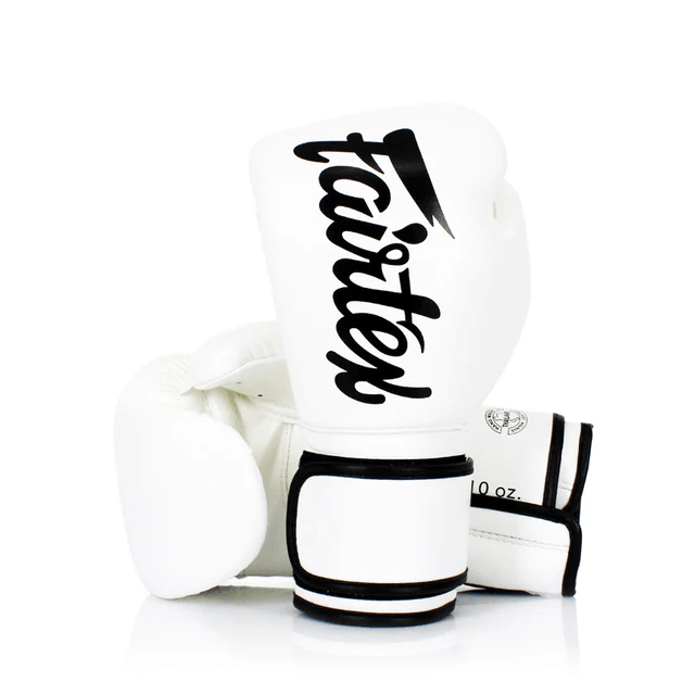 Fairtex Microfiber Muay Thai Gloves - White (BGV14) - Muay Thailand