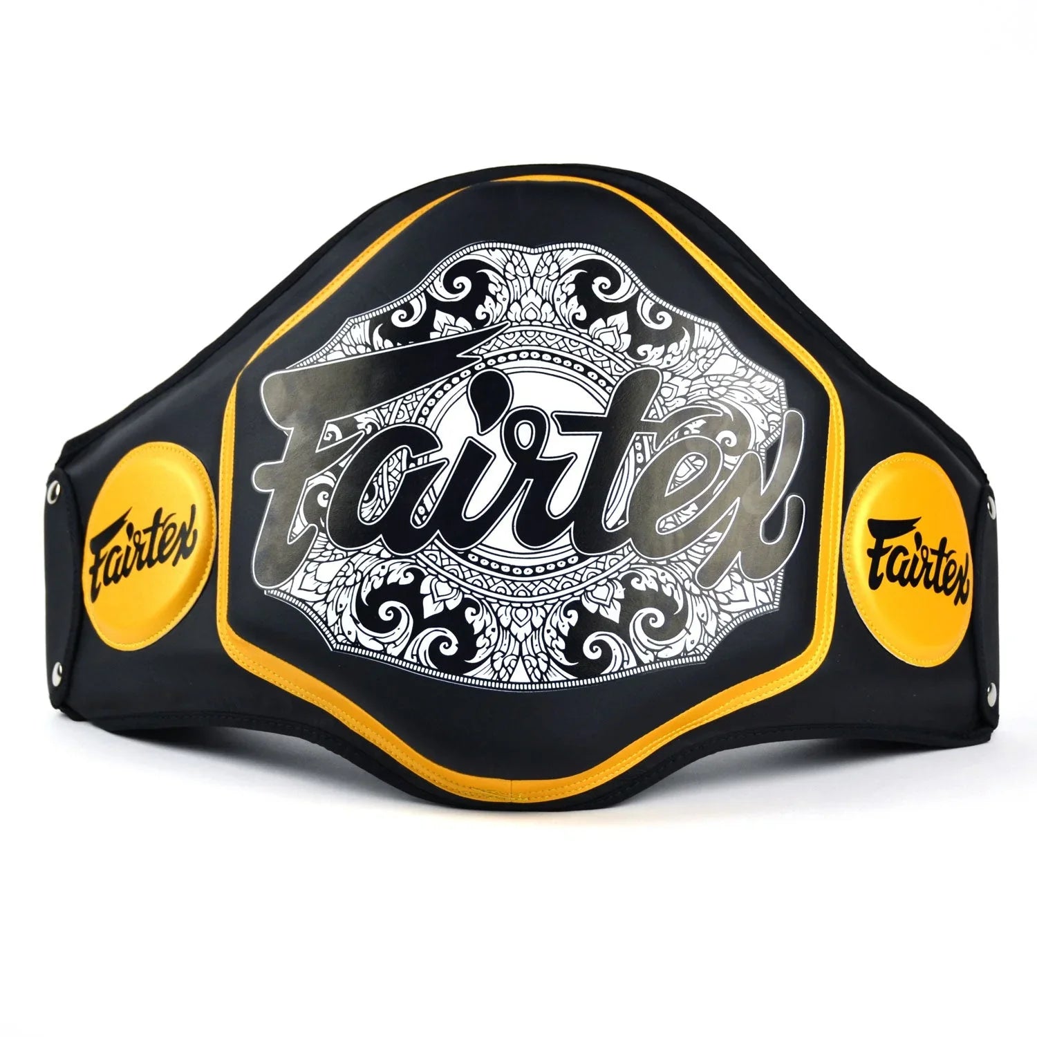 Fairtex Microfibre Belly Pad - Black & Gold (BPV3) - Muay Thailand
