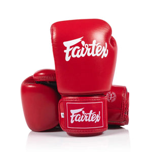 Fairtex Microfibre Boxing Gloves - Red (BGV1C-PLUS) - Muay Thailand