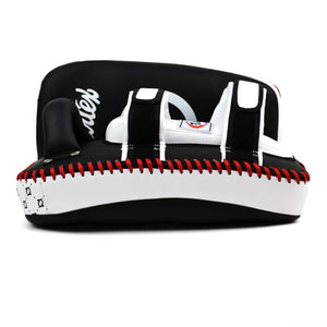 Fairtex Microfibre Thai Kick Pads - Black & White (KPLC5) - Muay Thailand