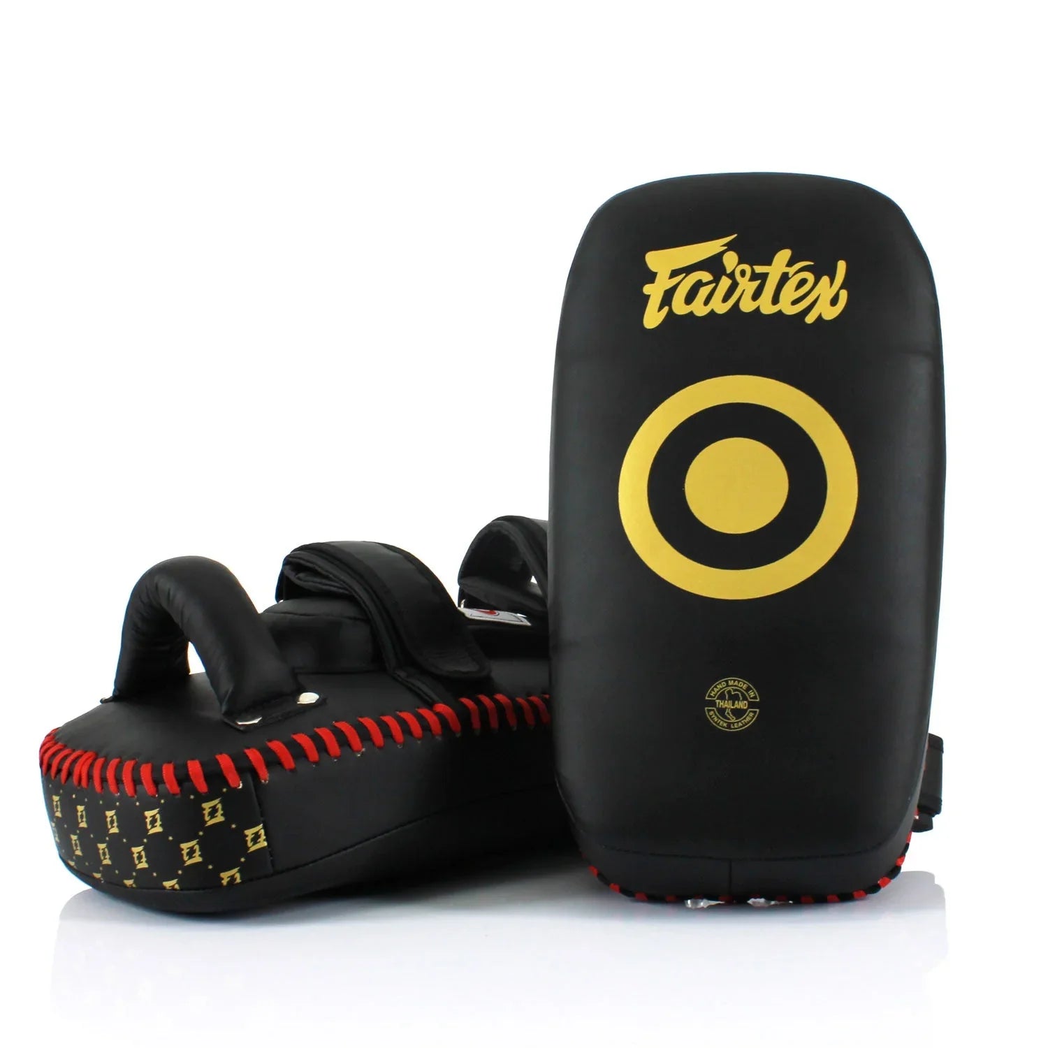 Fairtex Microfibre Thai Kick Pads - Black (KPLC5) - Muay Thailand
