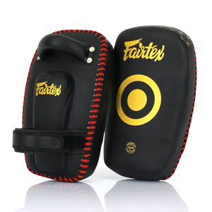 Fairtex Microfibre Thai Kick Pads Small - Black (KPLC6) - Muay Thailand