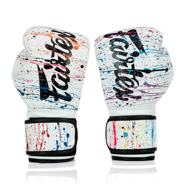 Fairtex Muay Thai Gloves - Painter White (BGV14PT) - Muay Thailand
