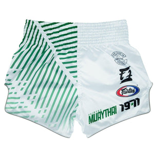 Fairtex Muay Thai Shorts - Racer White - Muay Thailand