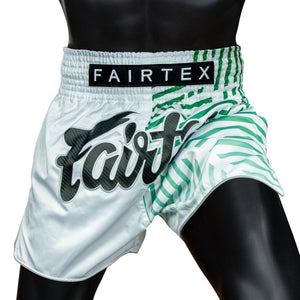 Fairtex Muay Thai Shorts - Racer White - Muay Thailand