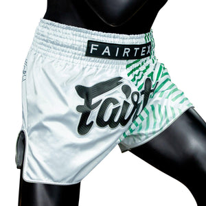 Fairtex Muay Thai Shorts - Racer White - Muay Thailand