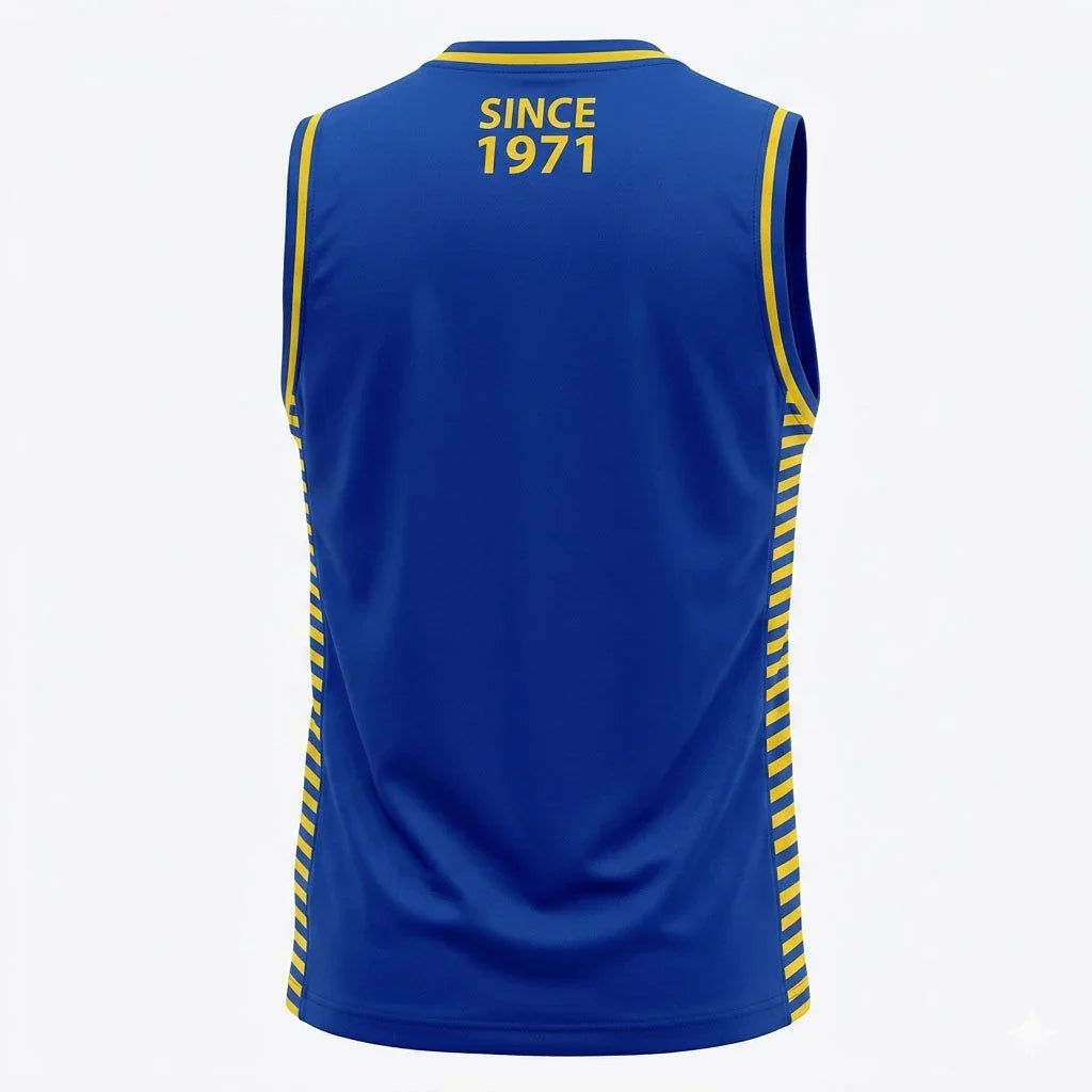 Fairtex Muay Thai Tank Top - Blue & Yellow (MTT42) - Muay Thailand