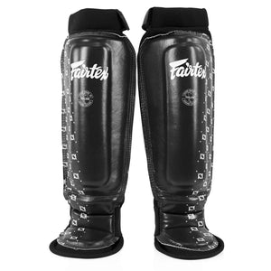 Fairtex Neoprene MMA Shin Pads - Black (SP6) - Muay Thailand
