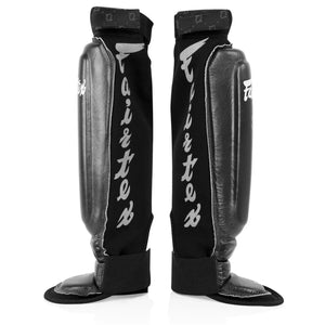 Fairtex Neoprene MMA Shin Pads - Black (SP6) - Muay Thailand