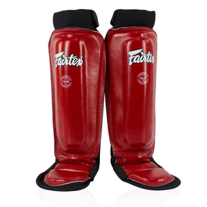 Fairtex Neoprene MMA Shin Pads - Red (SP6) - Muay Thailand